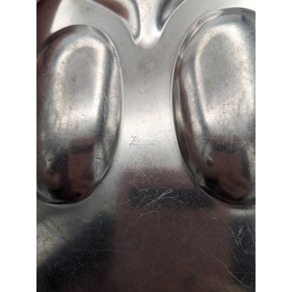 Vintage Vernco #2 Stainless Steel Spoon Rest Egg Shaped 8 1/4" Japan - Picture 5 of 5